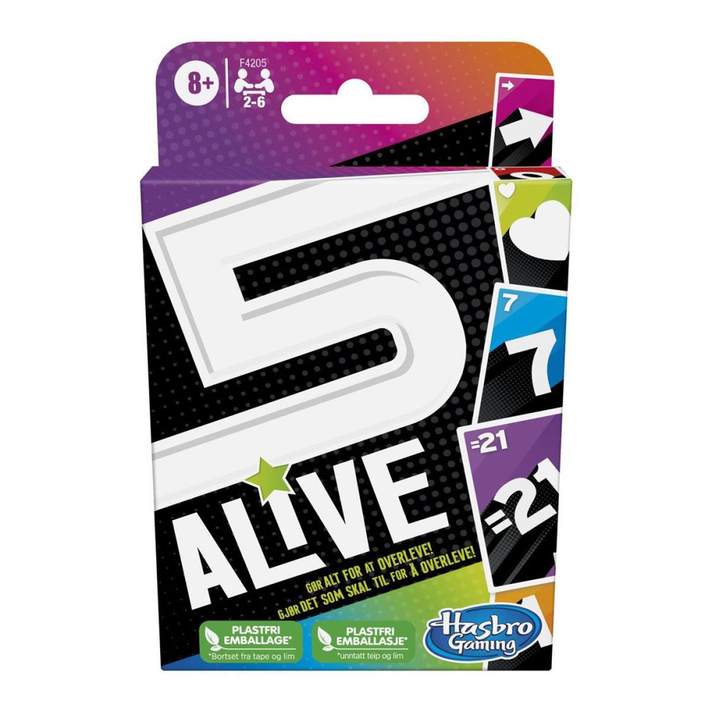 Hasbro Gaming FIVE ALIVE CARD GAME DK/NO