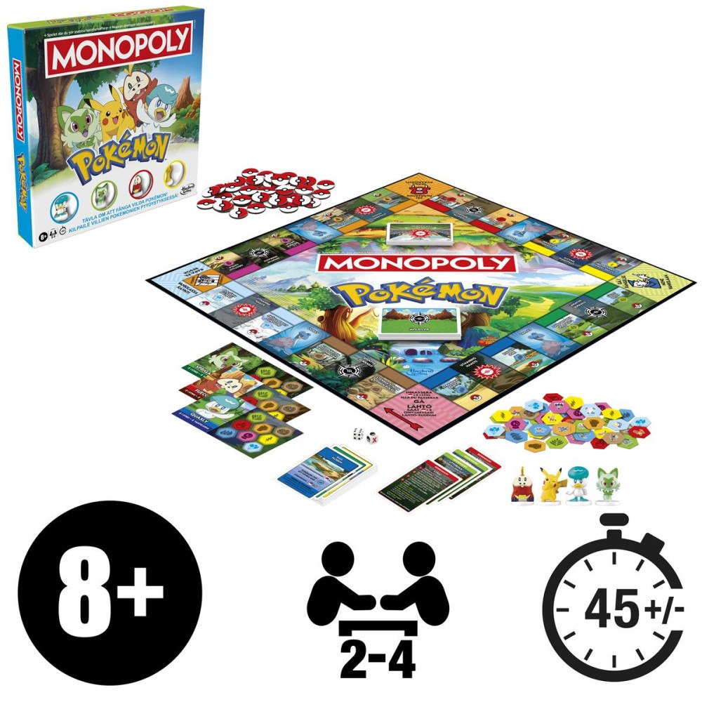 Hasbro Gaming MONOPOLY POKEMON (SE/FI)