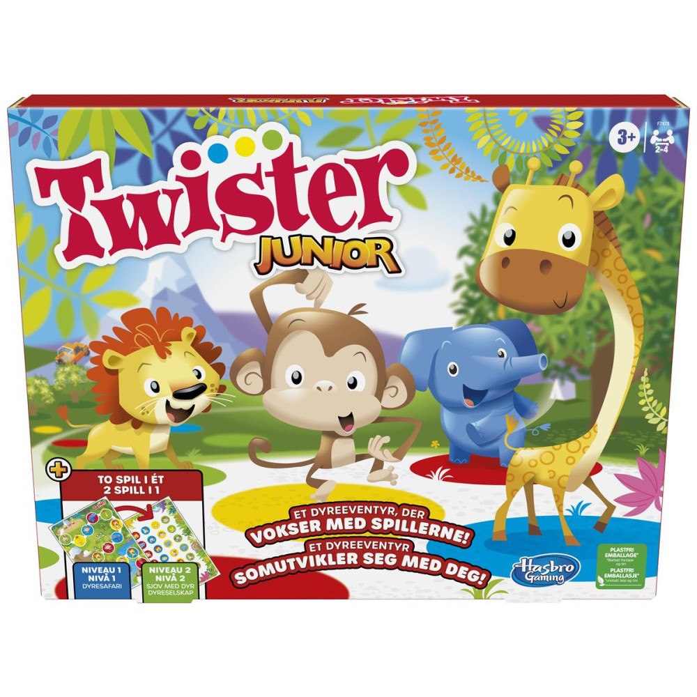 Hasbro Gaming HASBRO Twister Junior 2-in-1 (DK/NO)