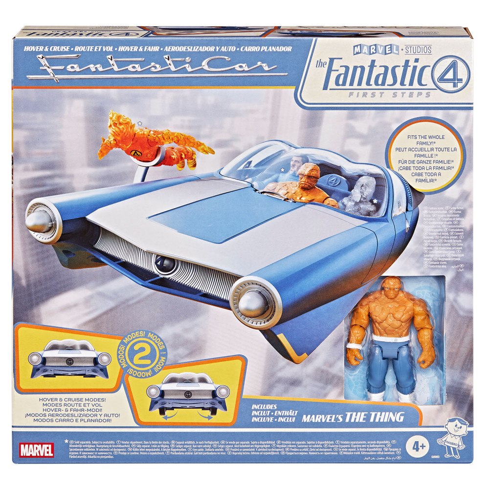 Marvel Fantastic Four 4in Vehicle and Figure