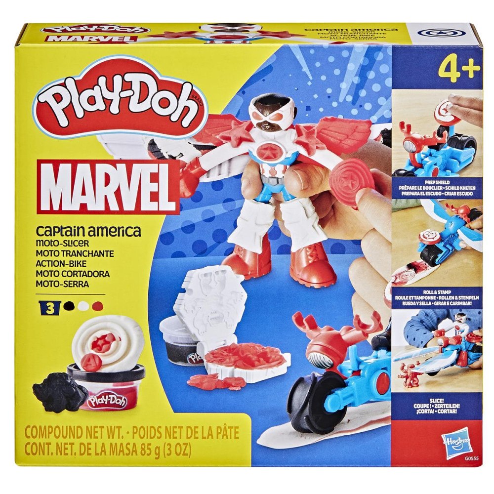 Play-Doh PD CAPTAIN AMERICA MOTO-SLICER