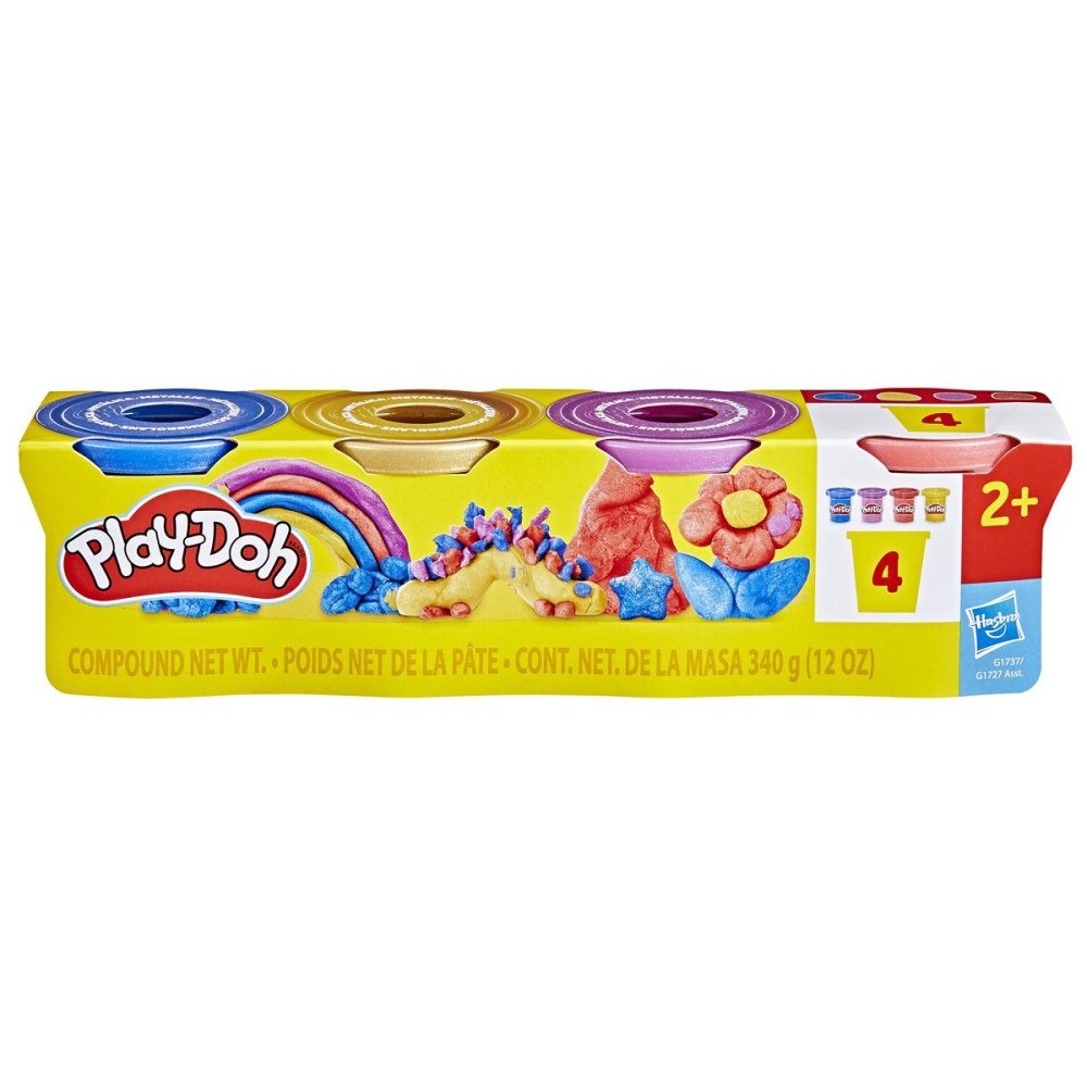 Play-Doh PD SHIMMERY METALLICS 4 PACK