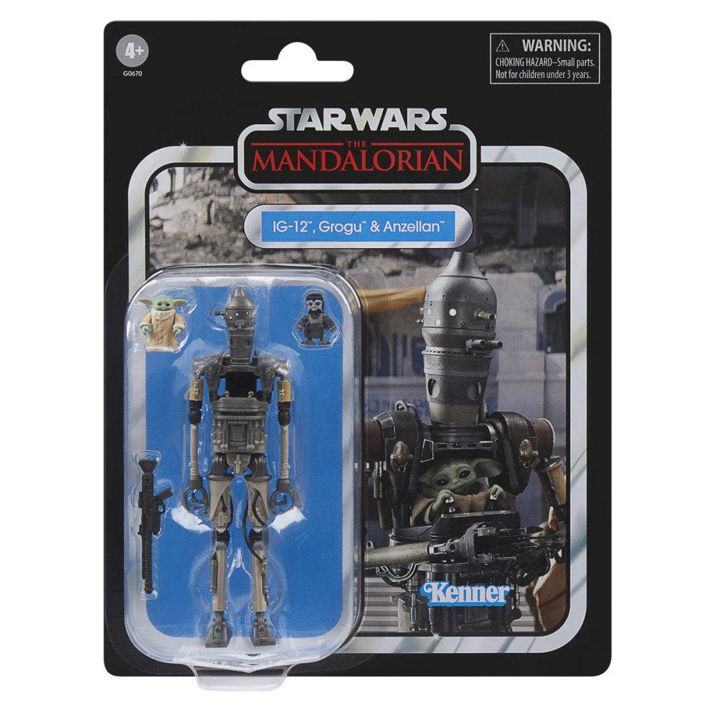 Star Wars SW Vintage 3.75in Figure IG-12 Grogu Anzellan