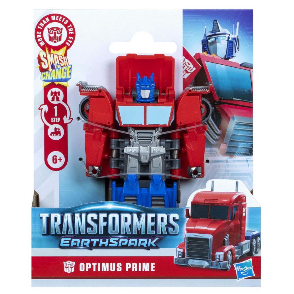 Transformers TRA Earthspark 4in Figure 1-Step Smash Optimus Prime