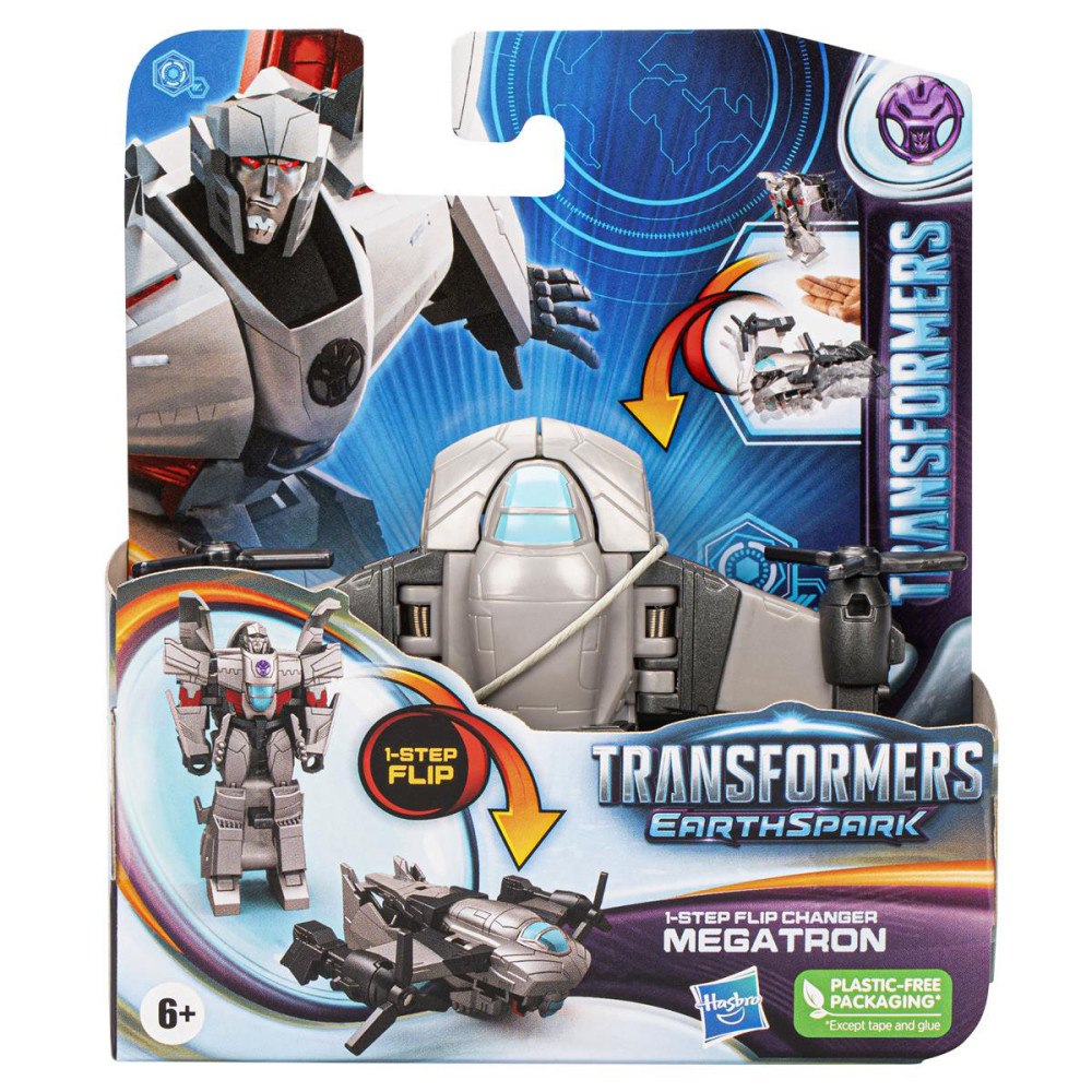 Transformers TRA Earthspark 4in Figure 1-Step Flip Megatron