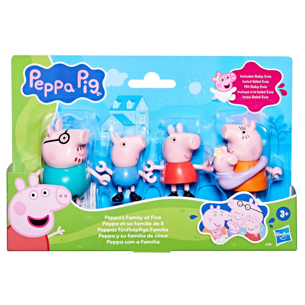 PEPPA PIG 3in Figure Pack Family of Five