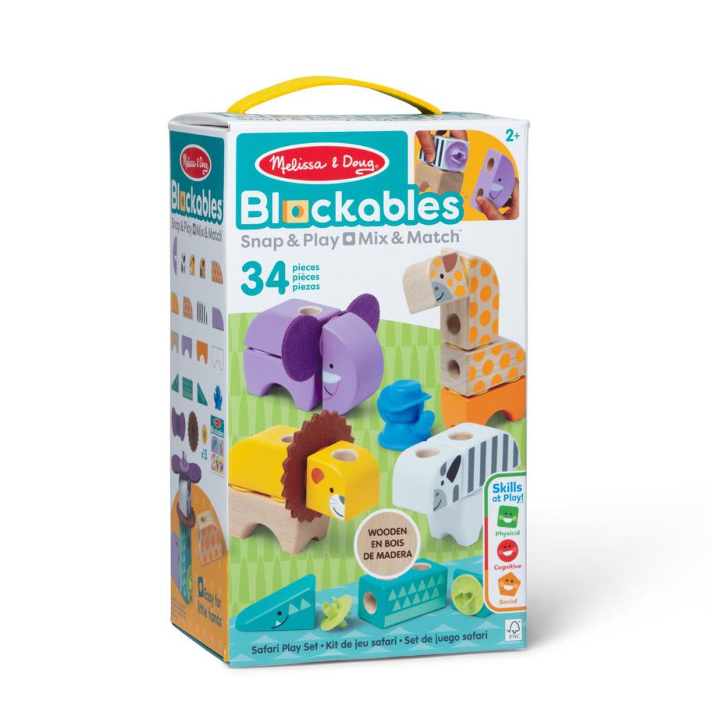 Melissa & Doug Blockables Play set Safari