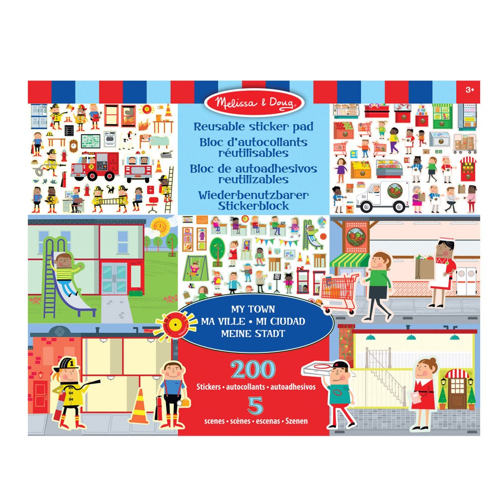 Melissa & Doug MND Reusable Sticker Pad My Town