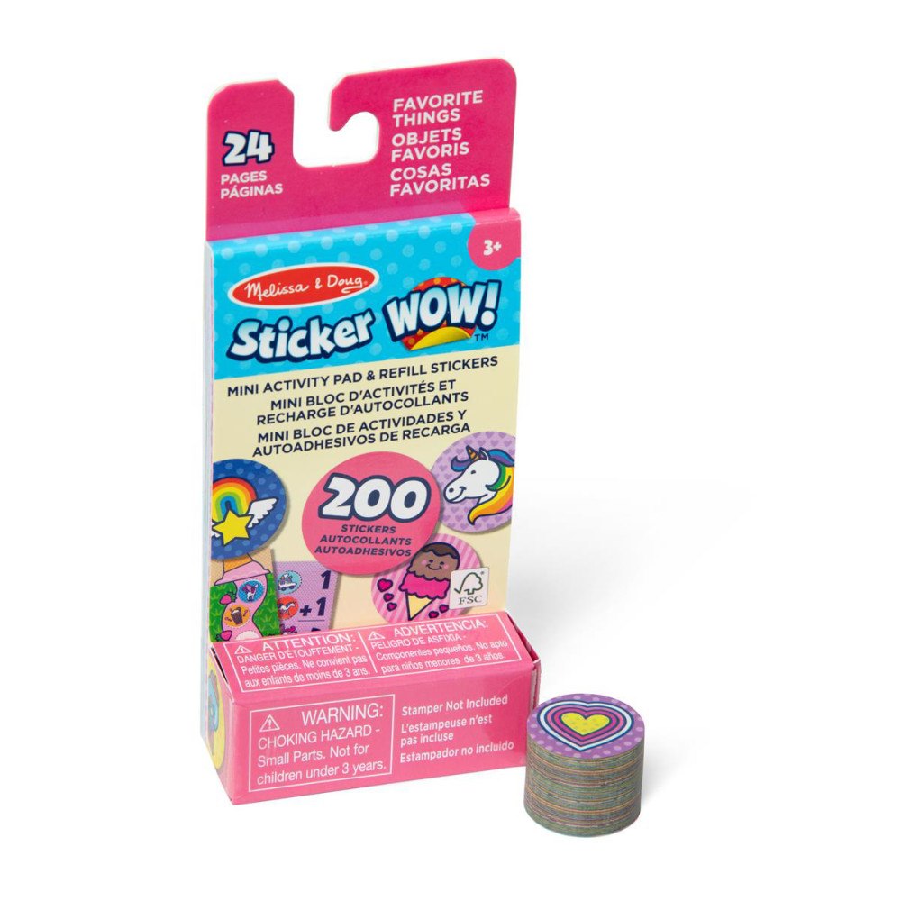 Melissa & Doug Sticker WOW! Mini Activity Pad with Refill