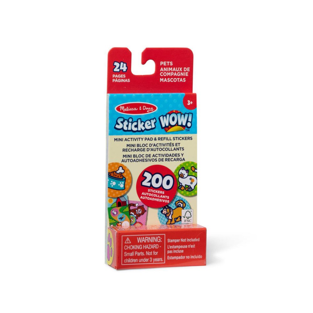 Melissa & Doug Sticker WOW! Mini Activity Pad with Refill