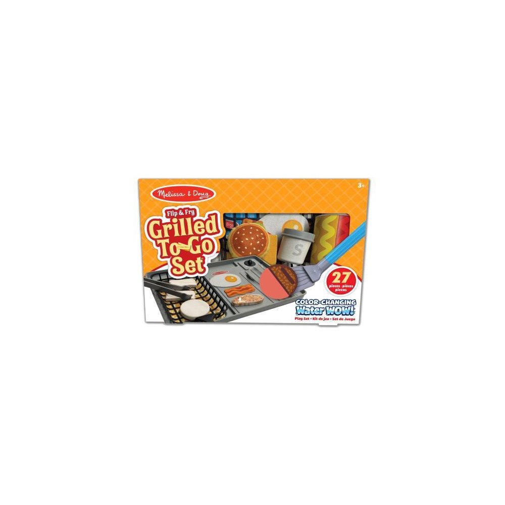 Melissa & Doug MND Water WOW! Playset Flip & Fry Grilled to Go