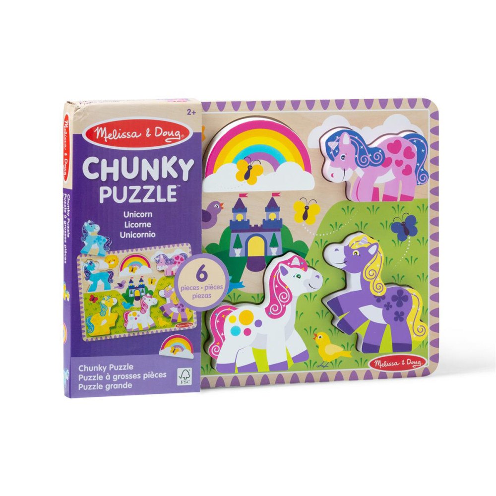 Melissa & Doug MND Wooden Chunky Puzzle Unicorn
