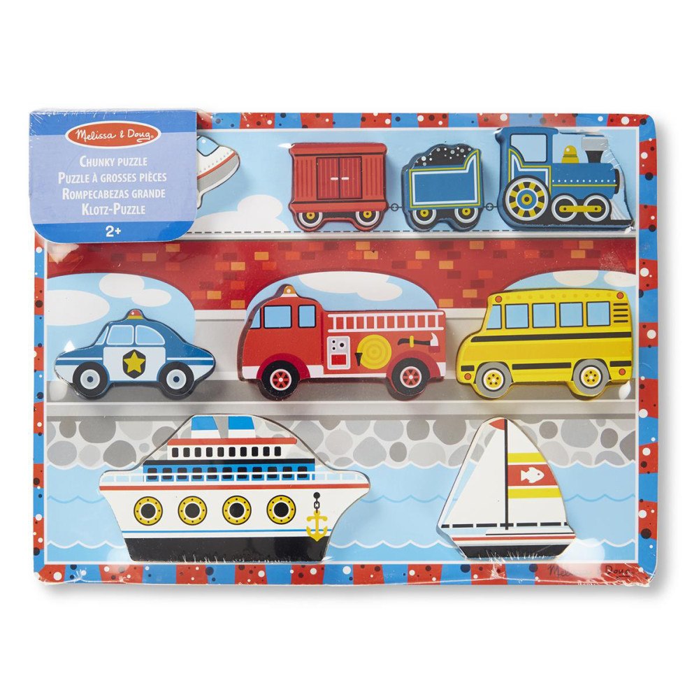 Melissa & Doug MND Wooden Chunky Puzzle Vehicles