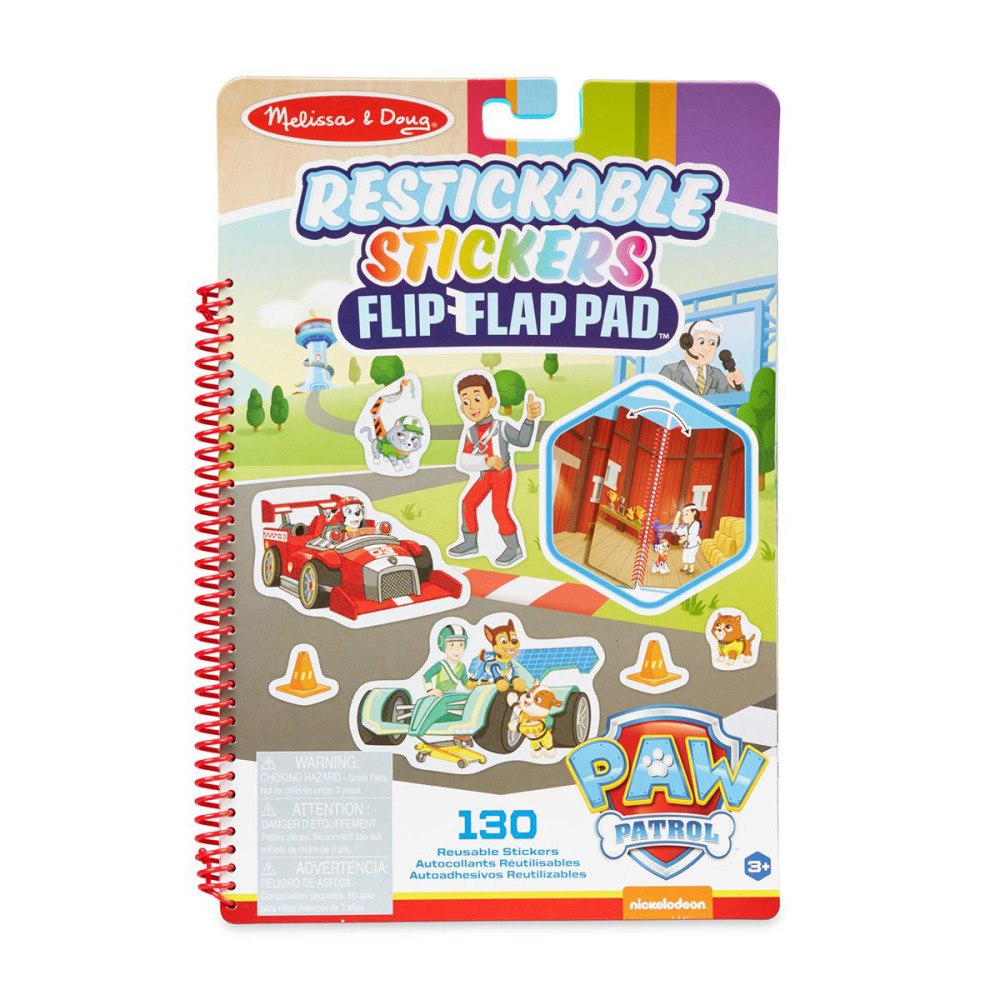 Melissa & Doug Paw Patrol Restickable Stickers - Classic Missio