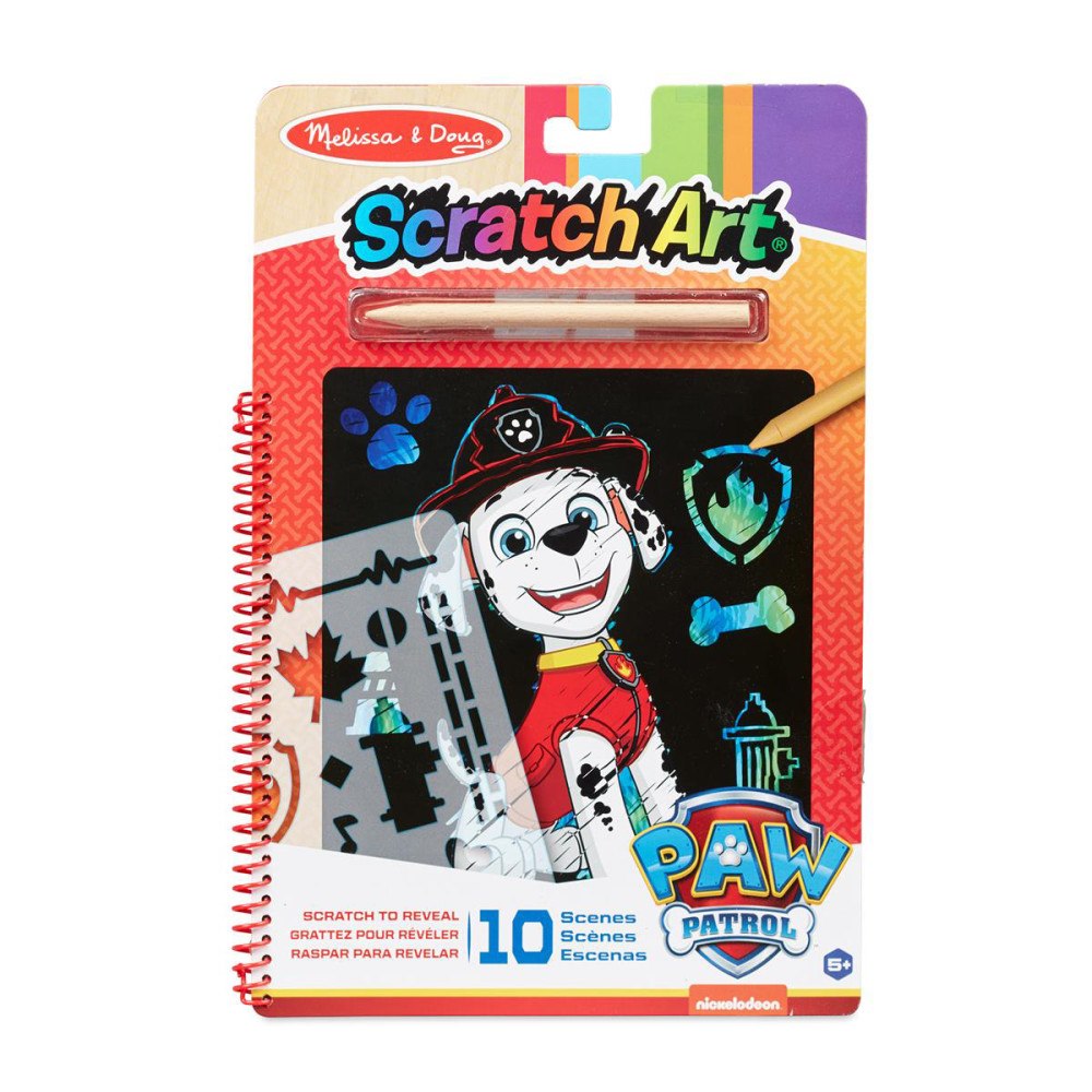 Melissa & Doug Paw Patrol Scratch Art Pad - Marshall