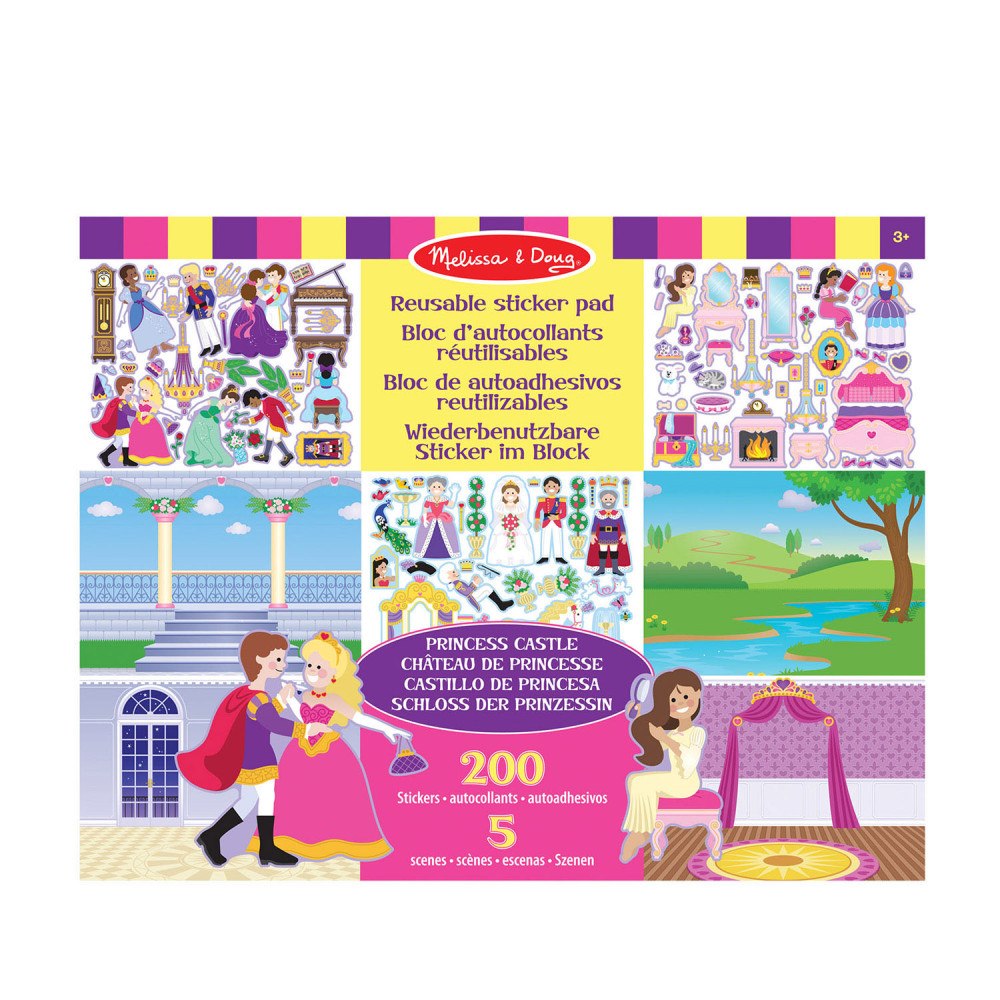 Melissa & Doug Reusable Sticker Pad - Princess Castle