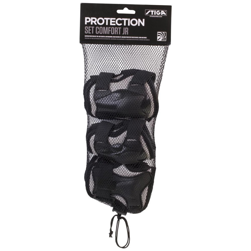 STIGA SPORTS S P Protection Set Comfort JR Black, L
