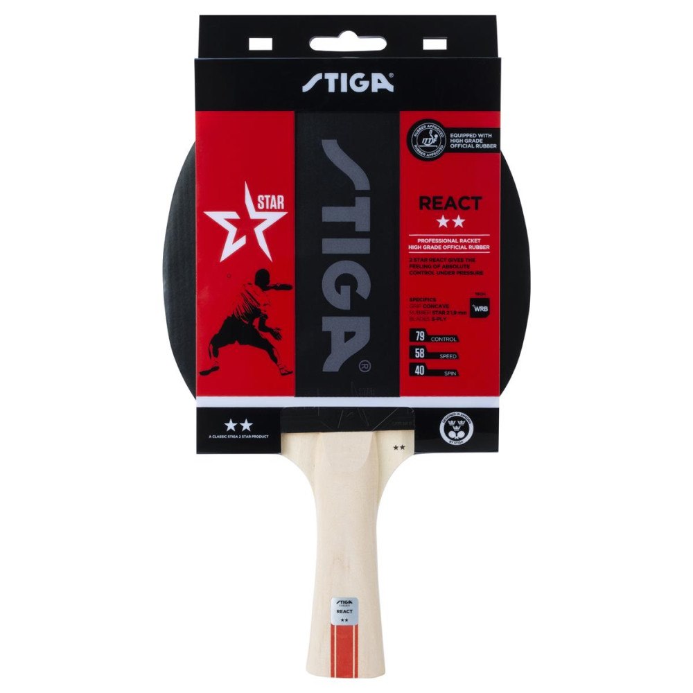 STIGA SPORTS BAT 2-STAR REACT