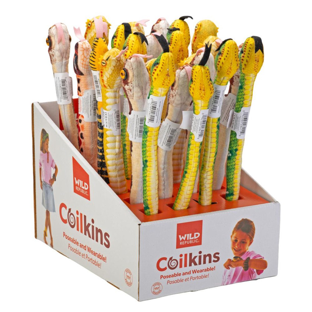 Wild Republic COILKINS SNAKE DISPLAY 24