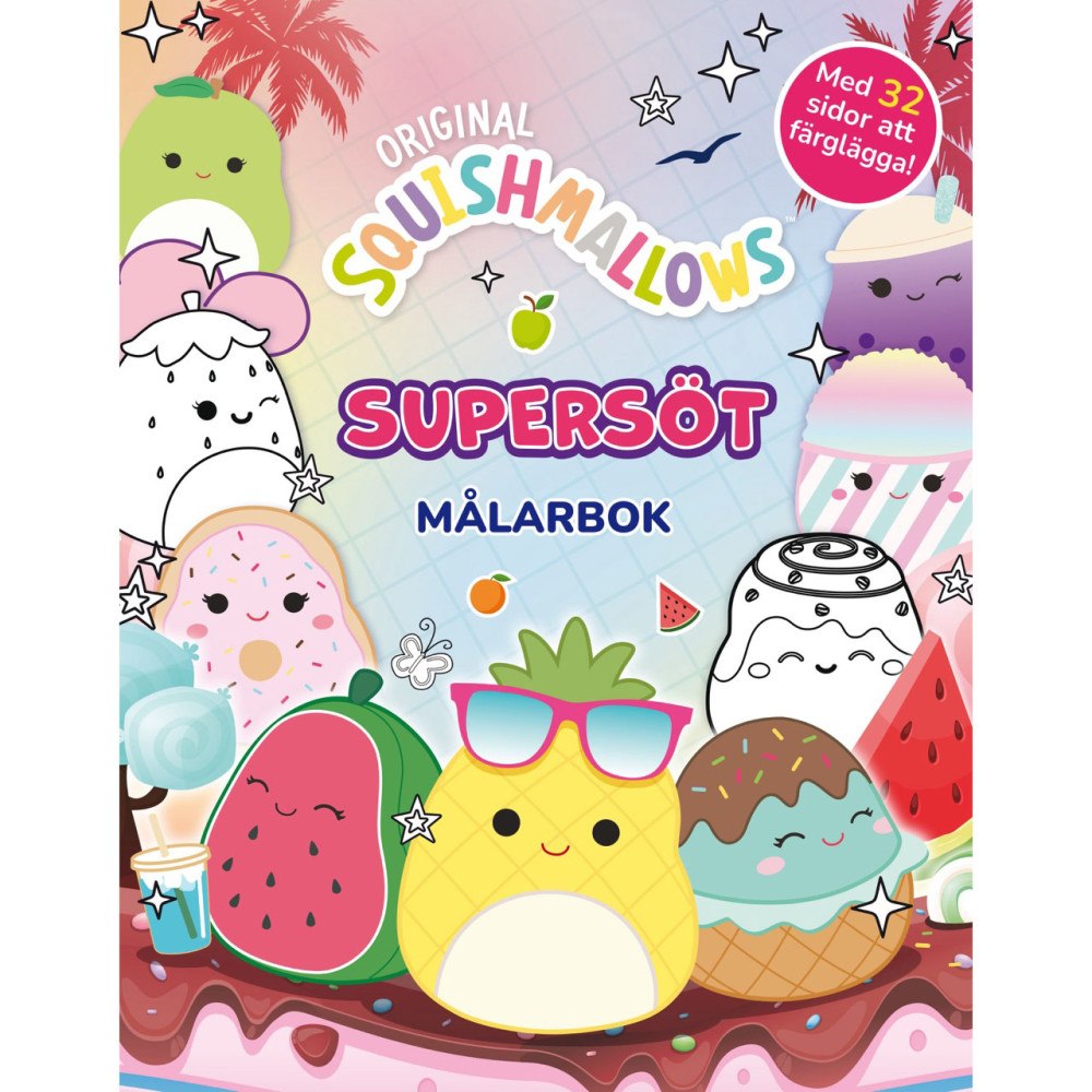 Squishmallows Squishmallows : Supersöt målarbok