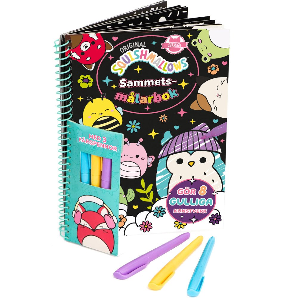Squishmallows Squishmallows : Sammetsmålarbok