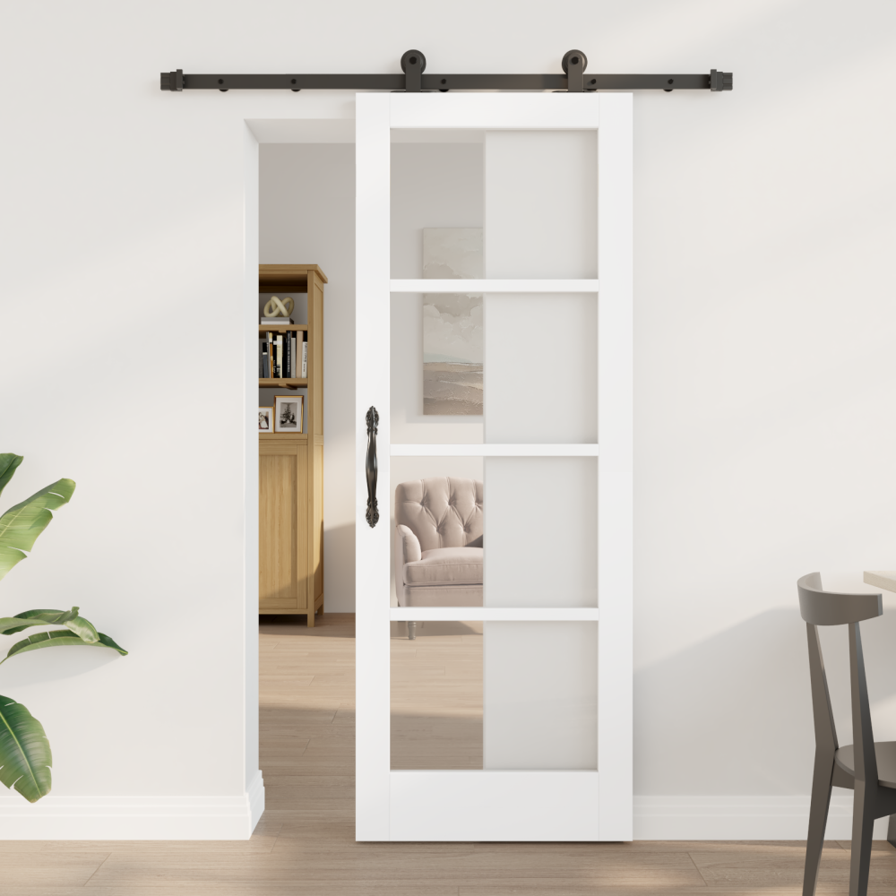 vidaXL Skjutdörr med skjutdörrstillbehör 'ORKDAL'Vit 73.5 x 198.5 cm
