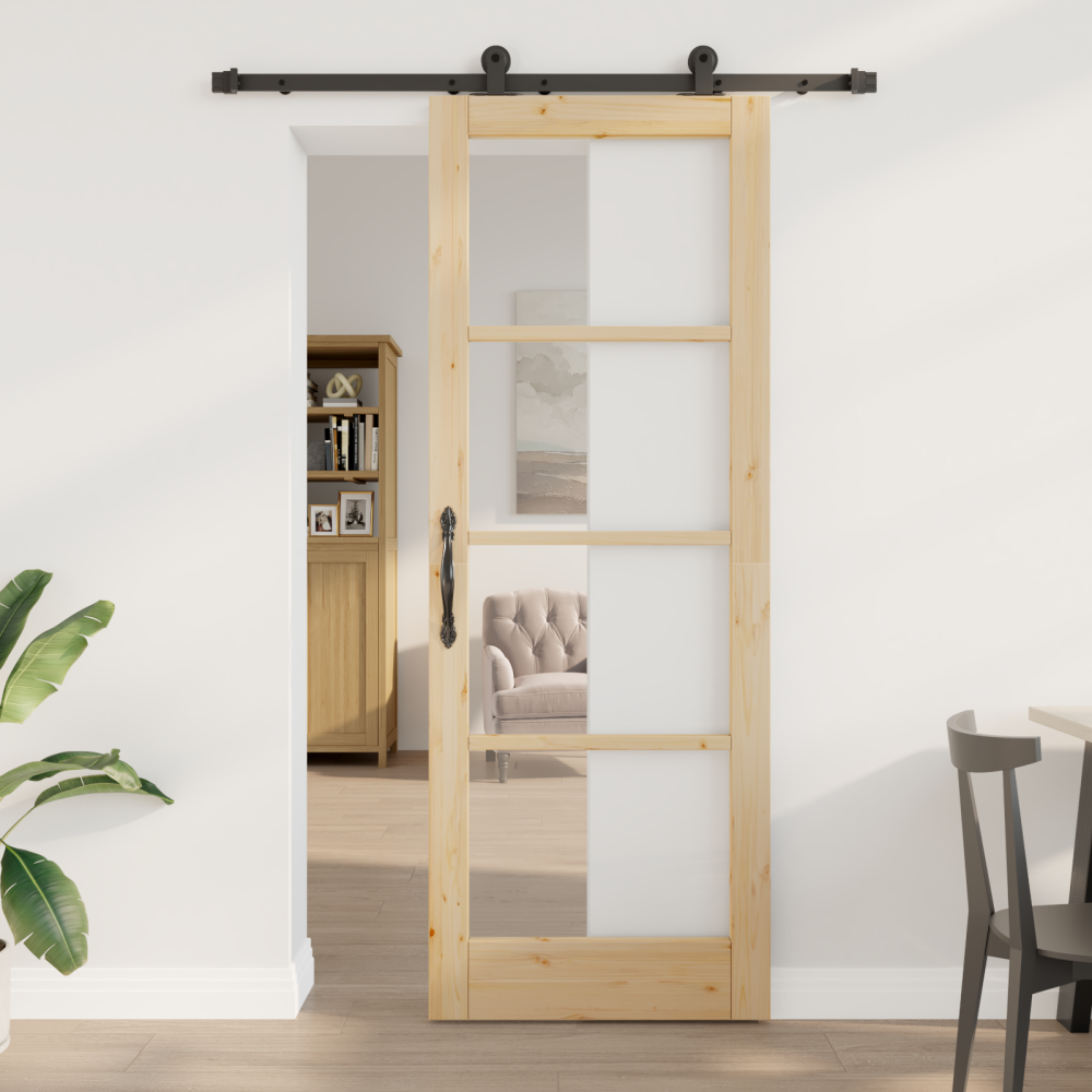 vidaXL Skjutdörr med Hårdvarusats 'ORKDAL'78x211 cm