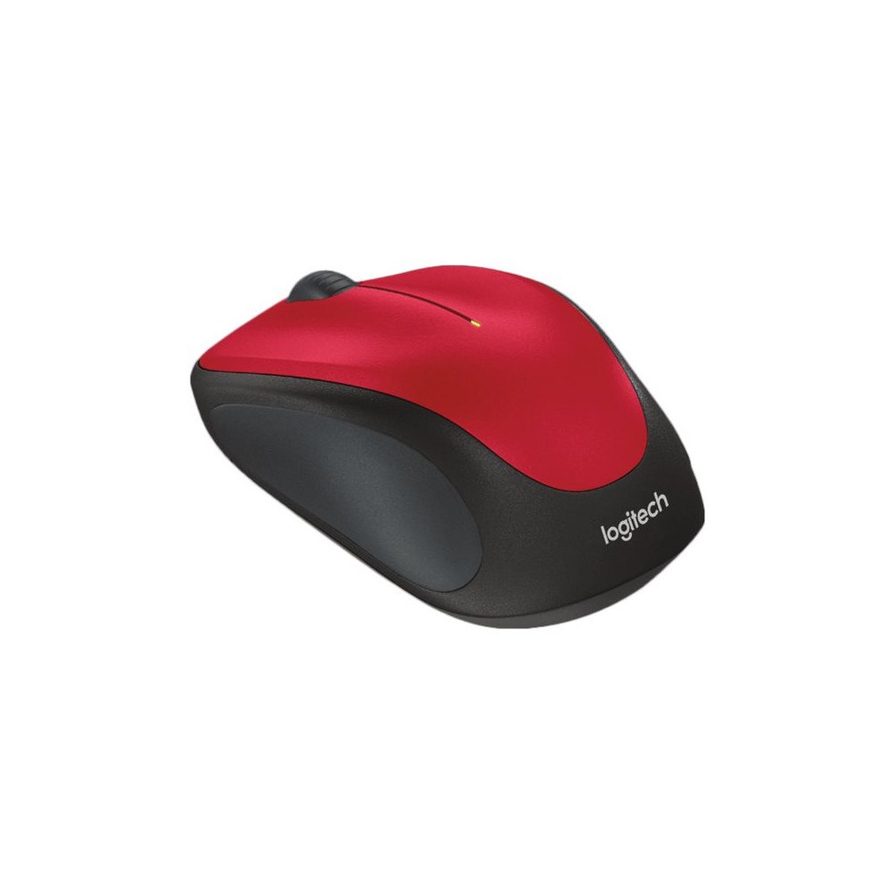 Logitech Logitech M235 - mus - 2.4 GHz - röd