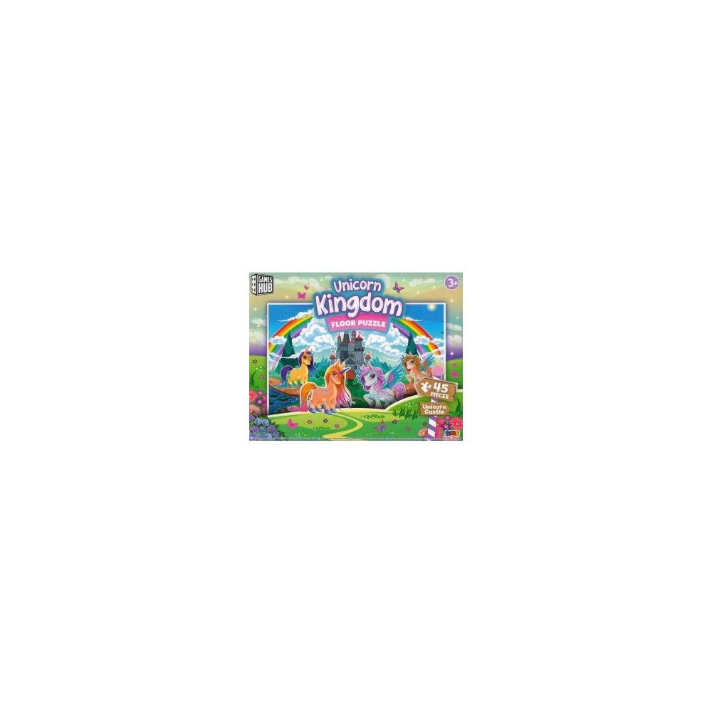66 Books Ltd Floor Puzzle 45pc: Unicorn Kindom