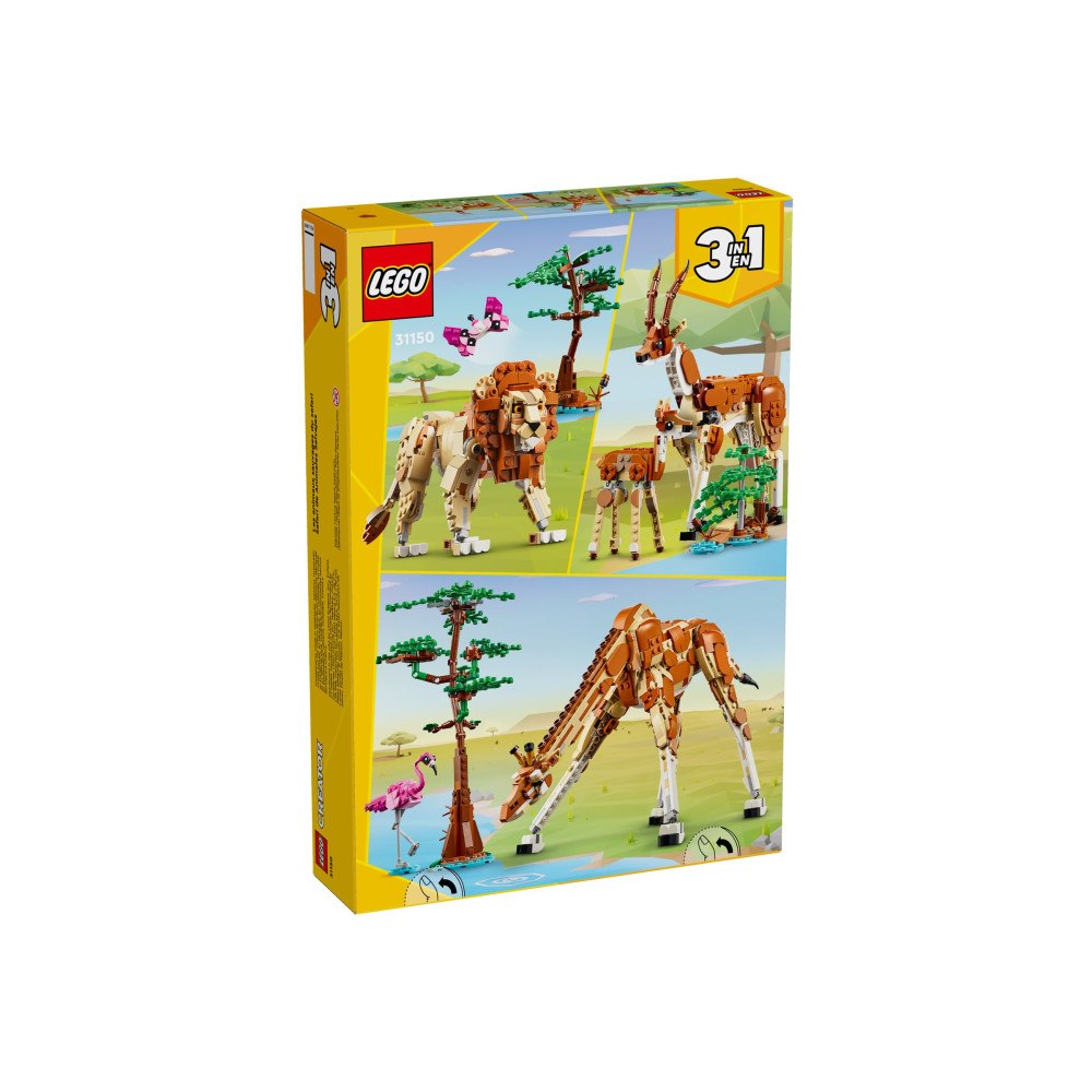 LEGO LEGO Creator 3in1 31150 - Vilda safari-djur - byggsats