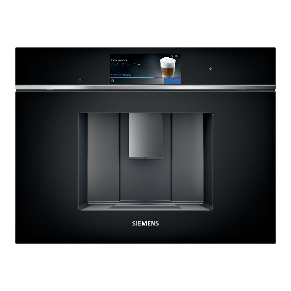 Siemens Siemens iQ700 CT718L1B0 - automatisk kaffekokare med mjölkskummare - 19 bar - svart