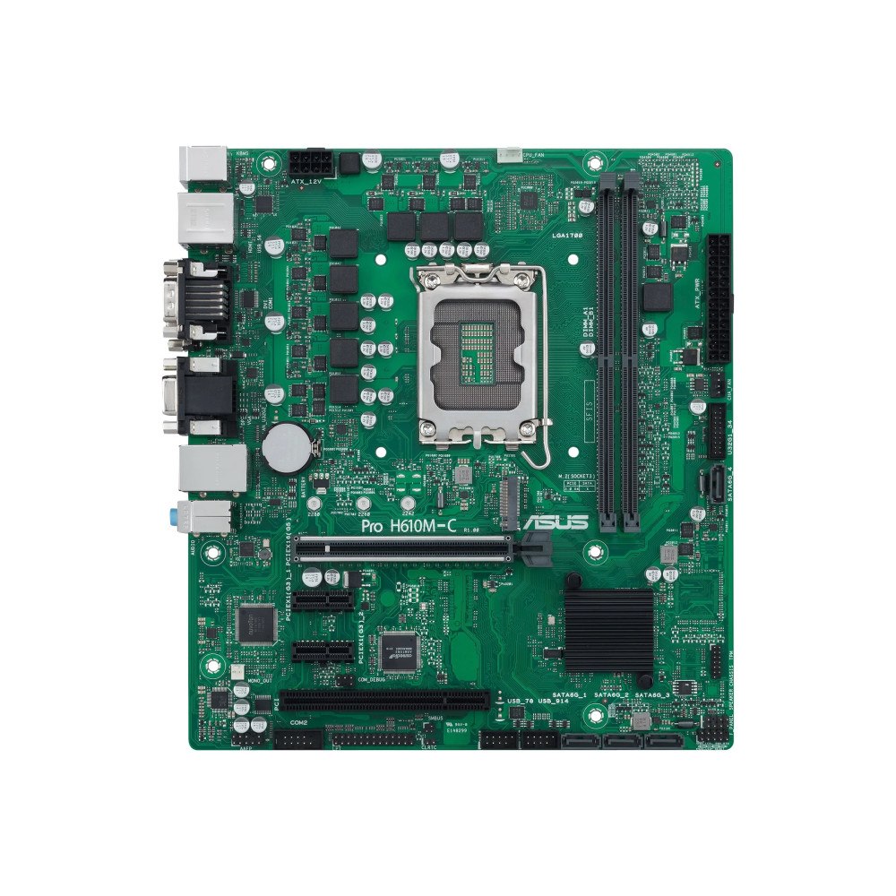 ASUS ASUS Pro H610M-C-CSM - moderkort - micro ATX - LGA1700-uttag - H610