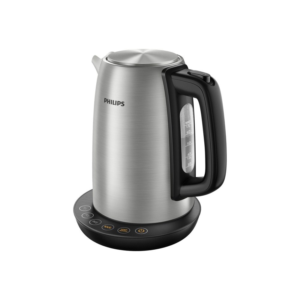Philips Philips Avance Collection HD9359 - vattenkokare - metall/svart, borstad metall