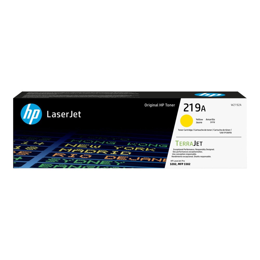 Hewlett-Packard HP 219A - gul - original - LaserJet - tonerkassett (W2192A)