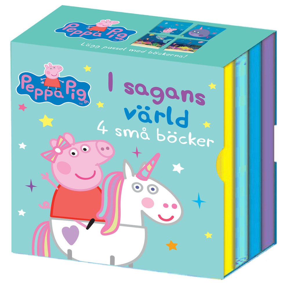 PEPPA PIG Greta Gris: I sagans värld 4 små böcker