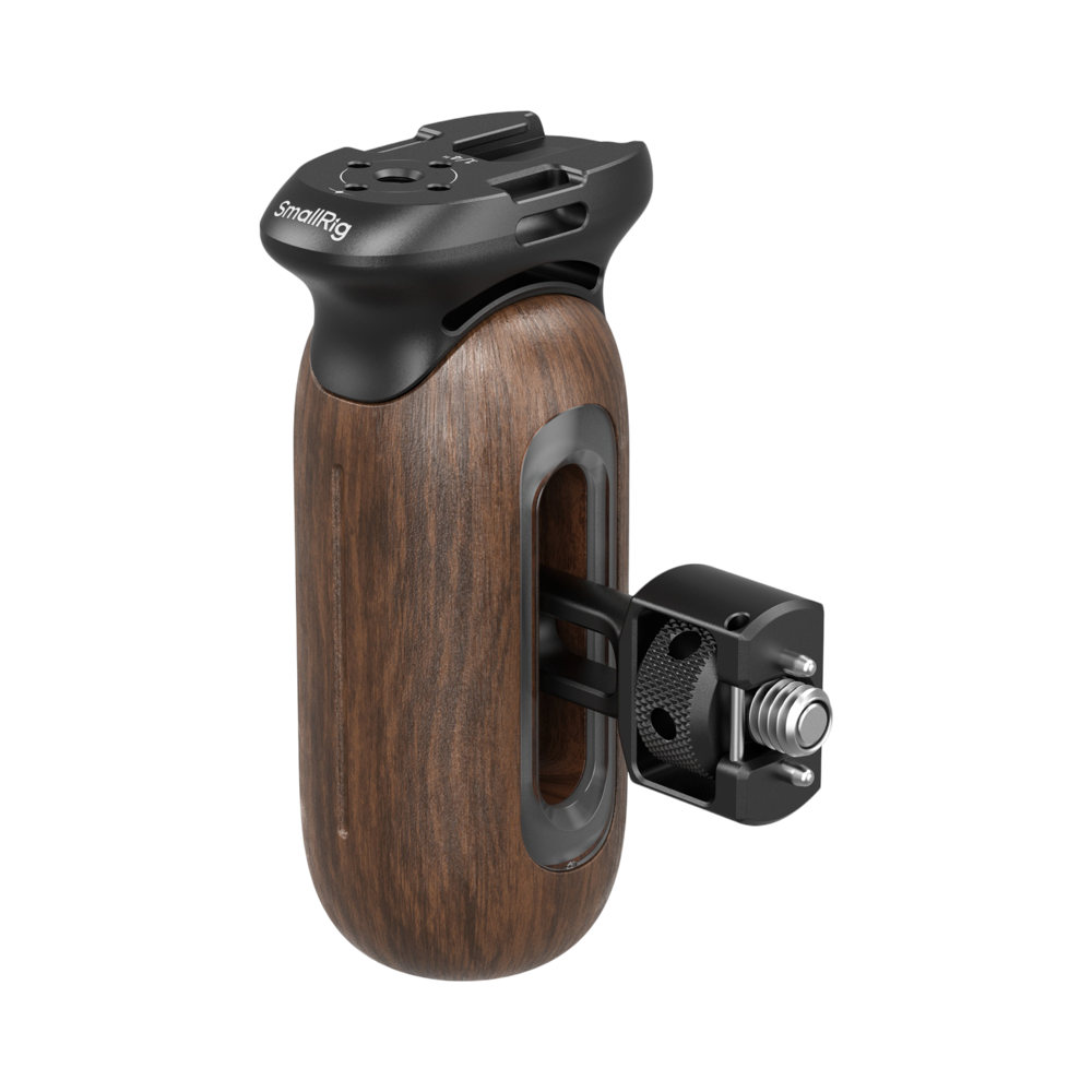 SMALLRIG SmallRig 5238 Wooden Side Handle with 1/4"-20 & 3/8''-16 ARRI Locating Screws