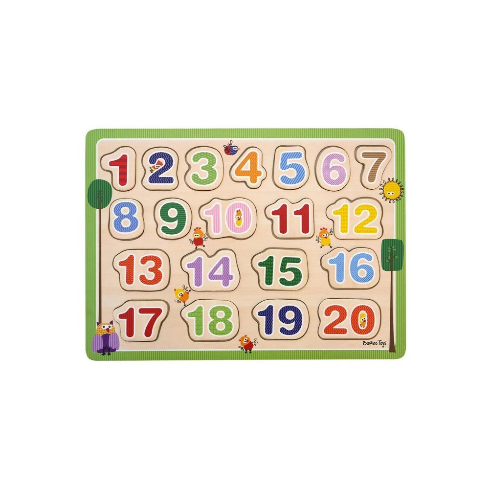 Barbo Toys Barbo Classic Wooden 1-2-3 Puzzle