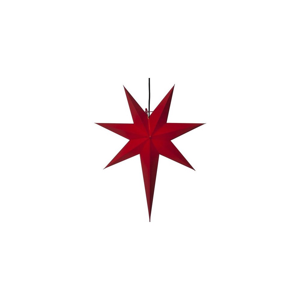 STAR TRADING Pappersstjärna 7-uddig 65cm röd