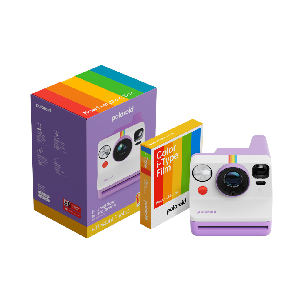Polaroid Polaroid Now Gen 3 Purple bundle with Color Film (8 photos)