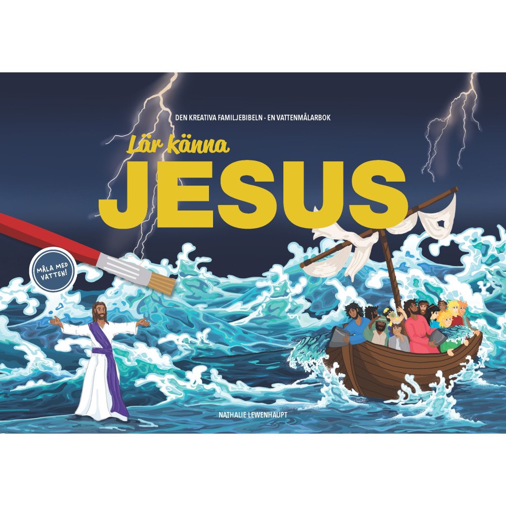 Nathalie Lewenhaupt Lär känna Jesus - målarbok (bok, spiral)