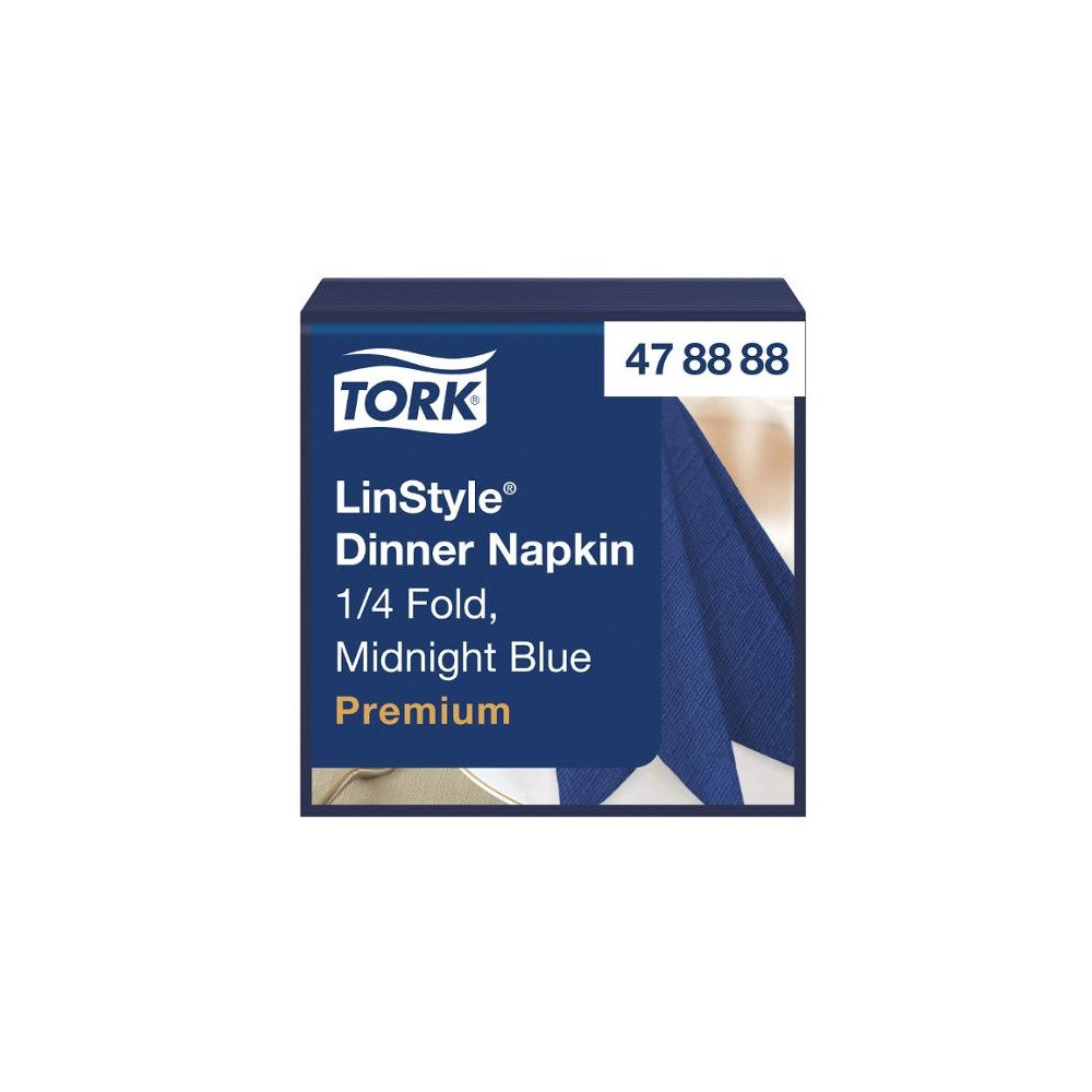 TORK Servett TORK LinStyle Middag blå 50/fp