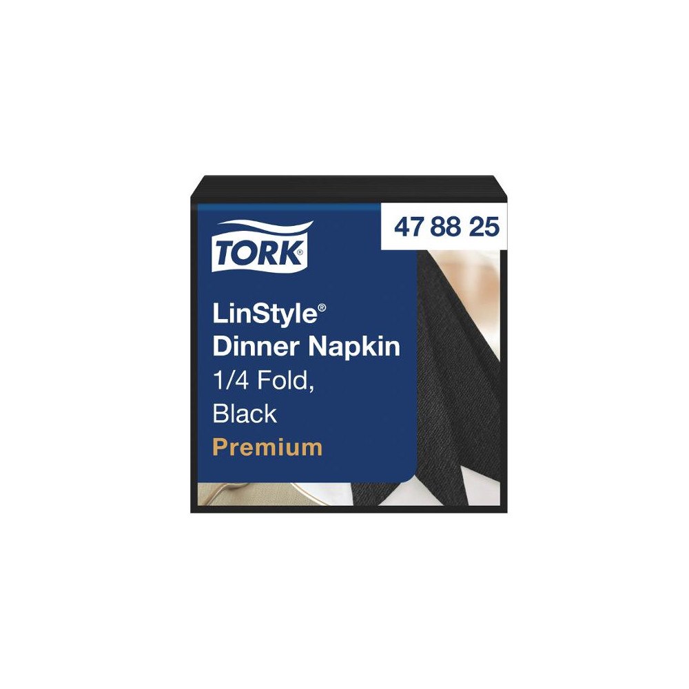 TORK Servett TORK LinStyle Middag svart 50/fp