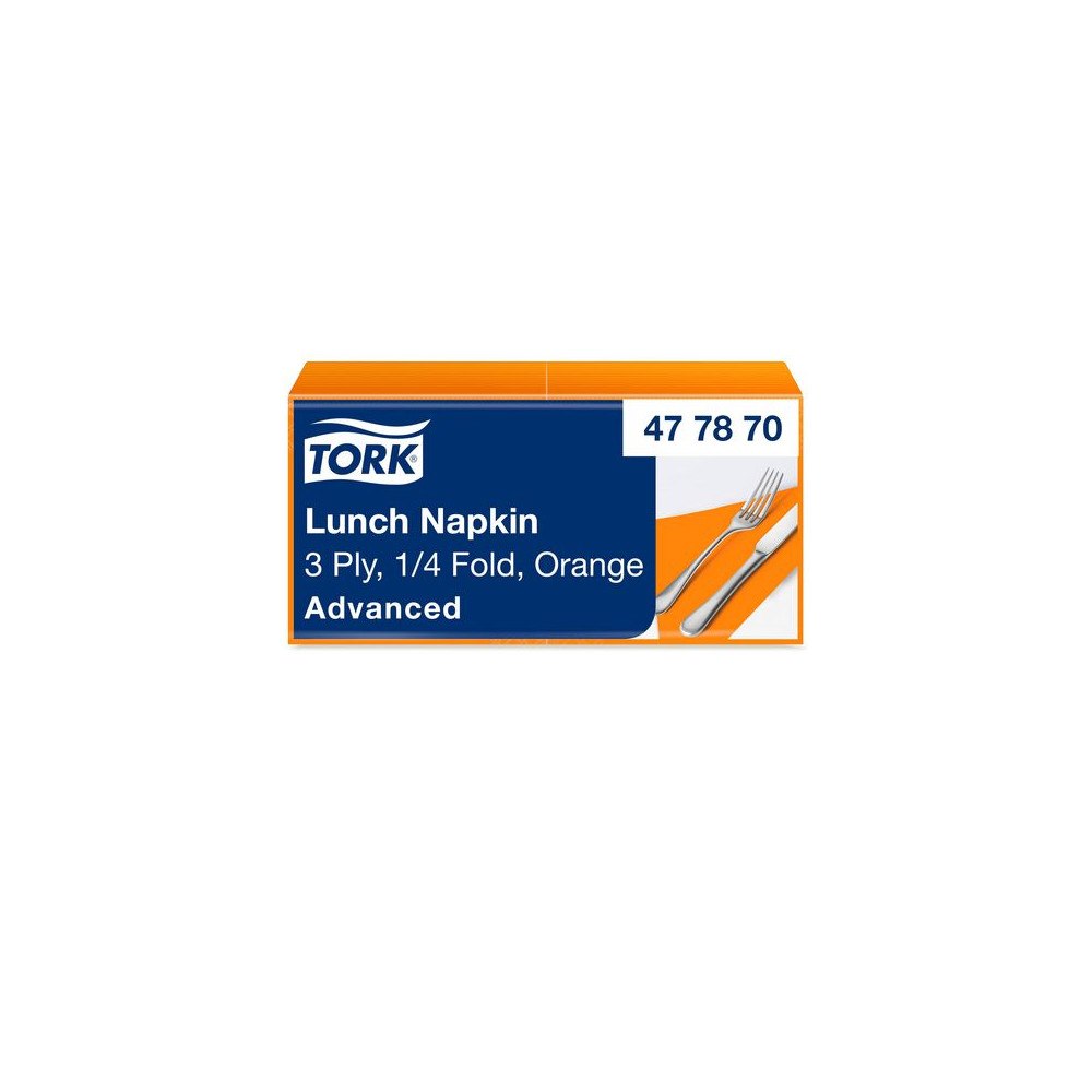 TORK Servett TORK Lunch 3-lags orange 150/fp
