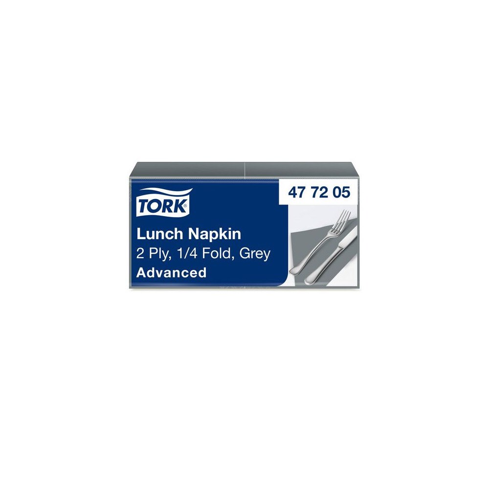 TORK Servett TORK Lunch 2-lags grå 200/fp