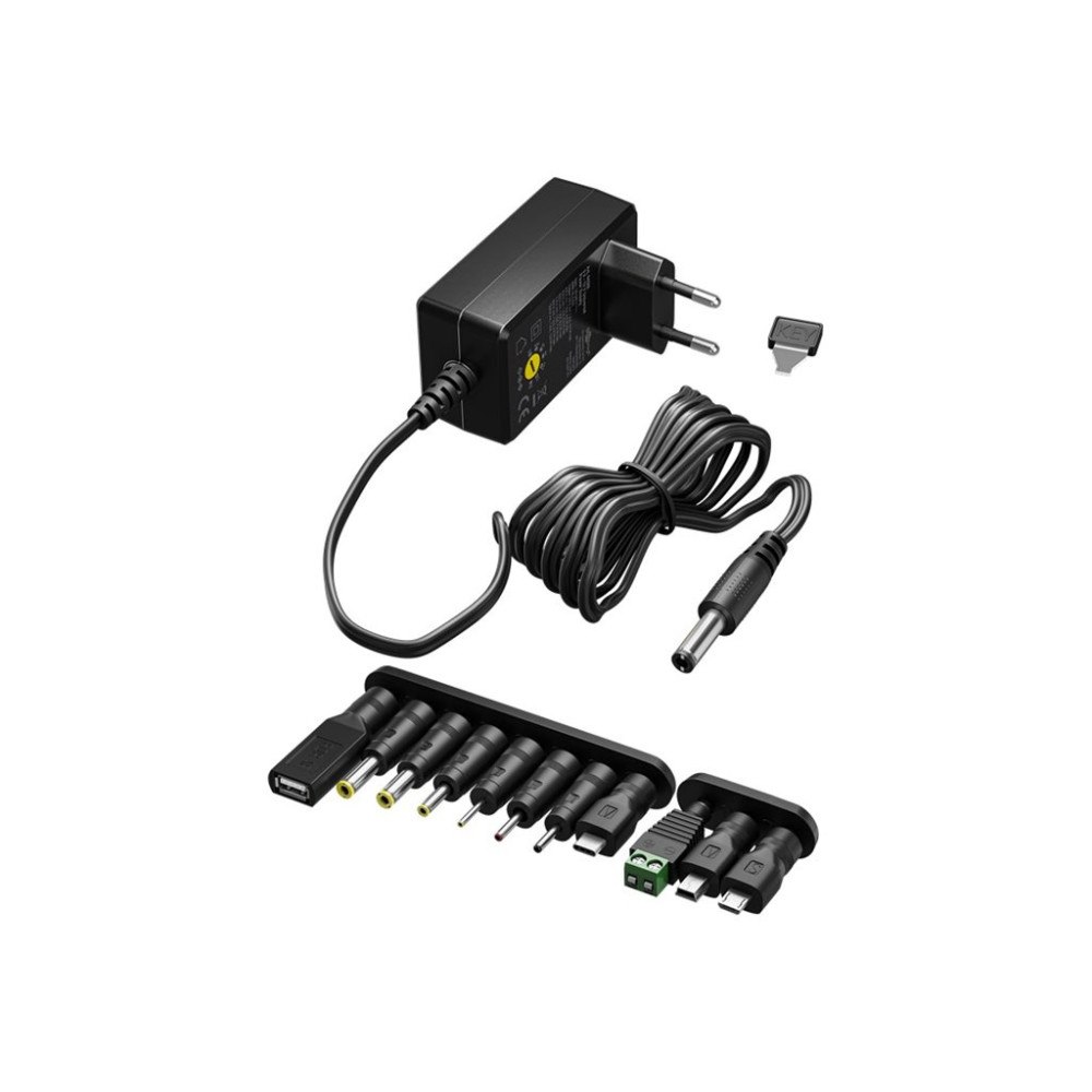 Goobay goobay strömadapter - universell - DC-jack 5,5 x 2,1 mm - 7.2 Watt