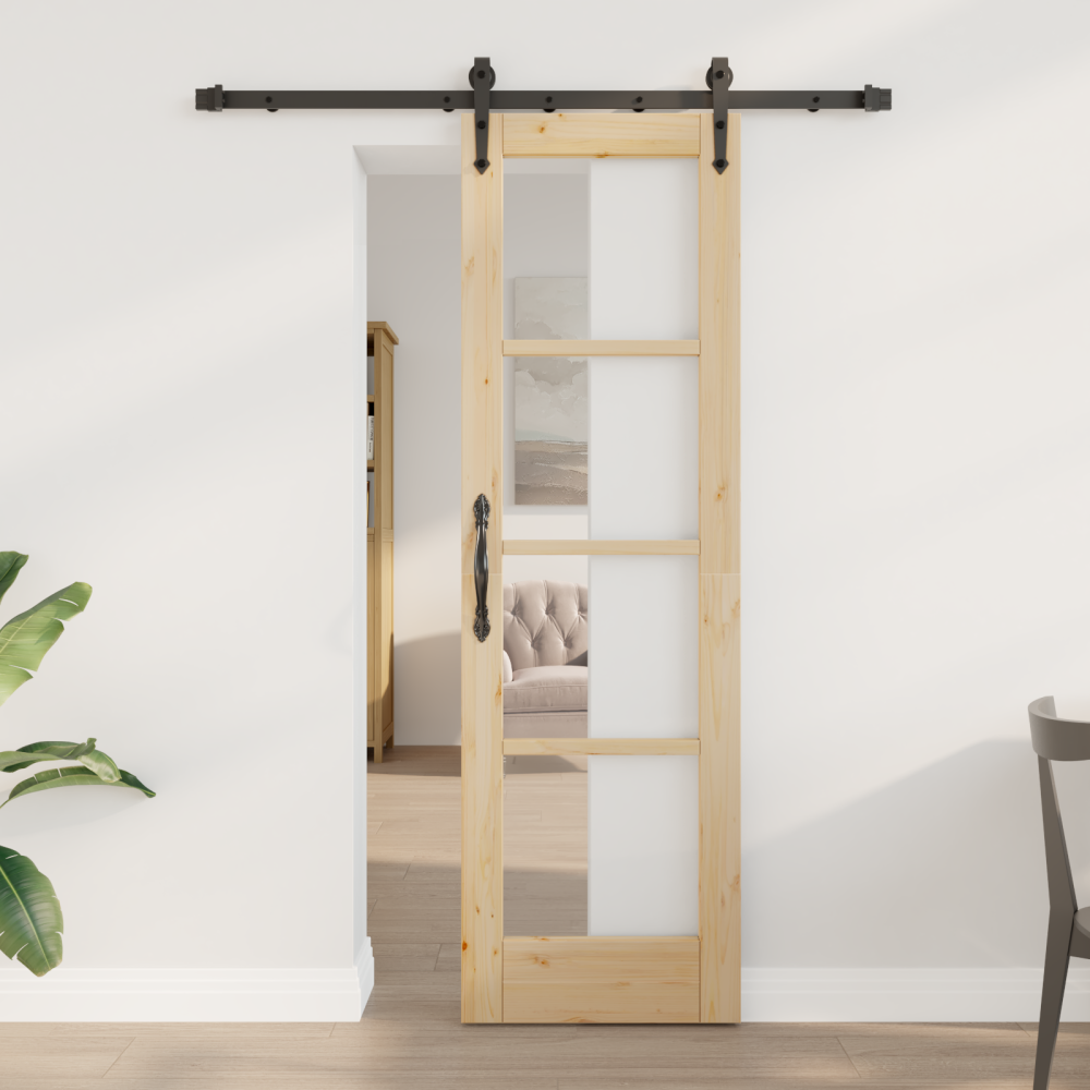 vidaXL skjutdörr med hårdvarusats 'ORKDAL'61x198.5 cm
