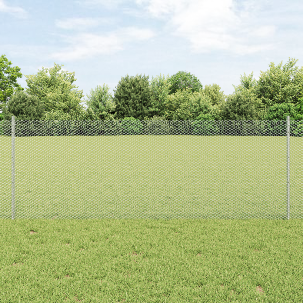 vidaXL Stängselstolpar 5 st U-Kanal 80 cm Galvaniserat stål
