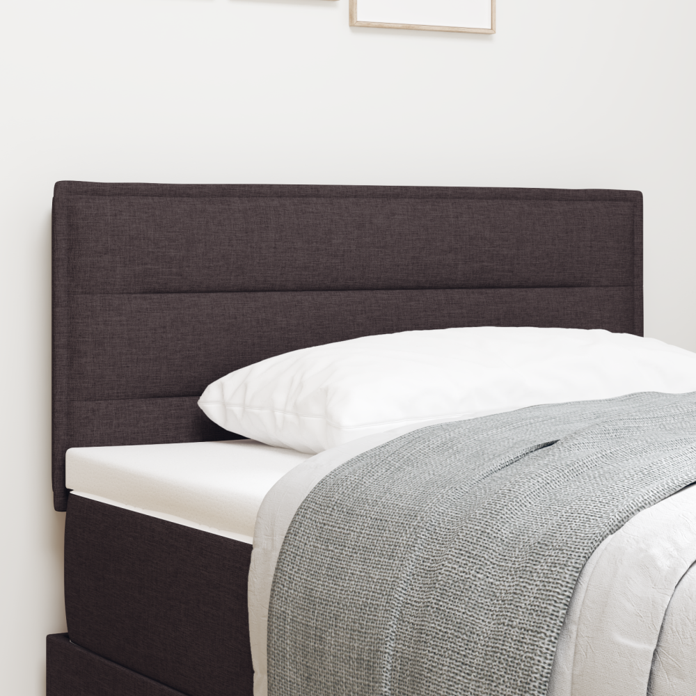 vidaXL LED huvuddyna med LED -remsljus Mörkbrun 100 cm tyg