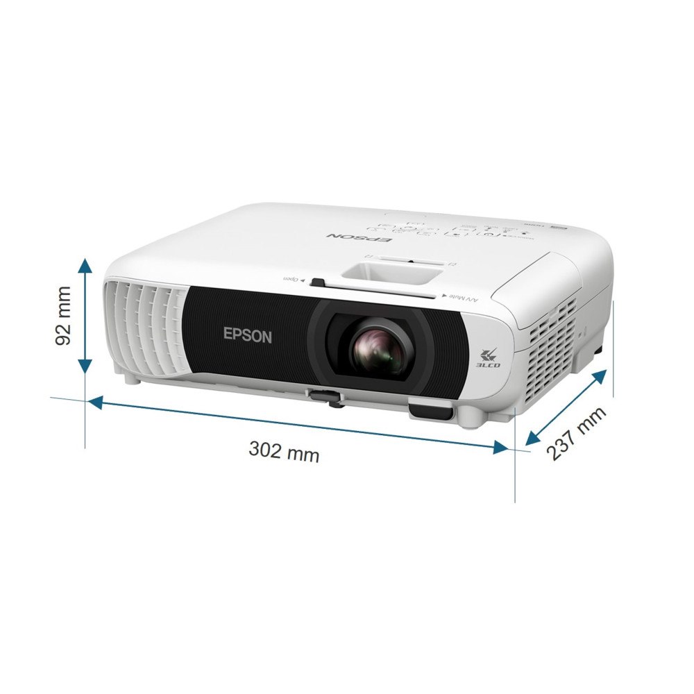 EPSON Epson EB-W55 - 3LCD-projektor - bärbar - 802.11n trådlös/Miracast - vit