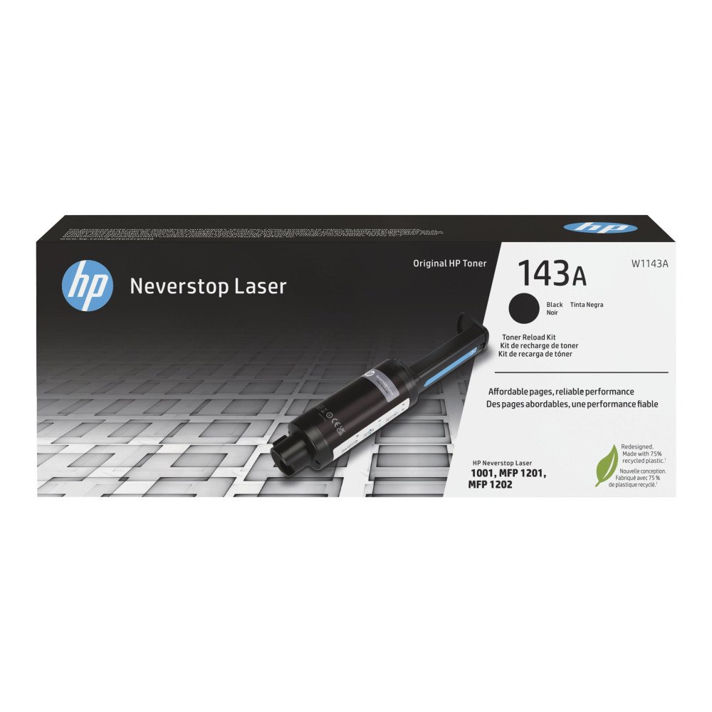 Hewlett-Packard HP 143A Reload Kit - svart - toner-refill